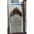 Professional Fine Tip Paint Brush Set Round Pointed Tip Nylon Acrylic Brush for Watercolor Oil Painting 12 Pieces. 
