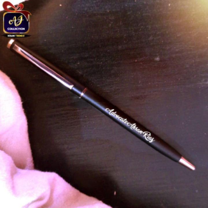 Customized Slim & Smart Pen, Metal Body,Smooth Ball Point  With Box