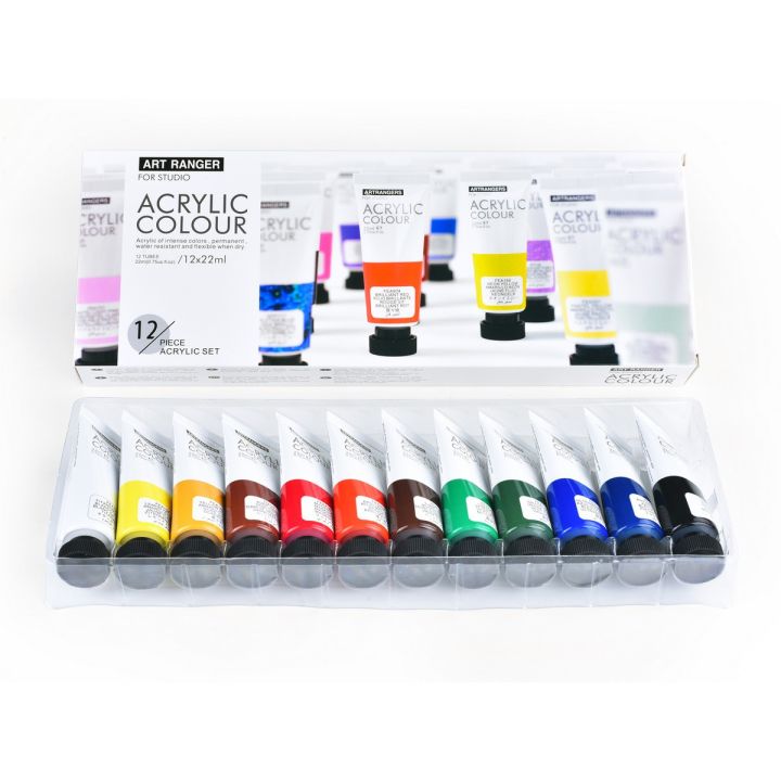 Art Ranger Acrylic Color Set 12pcs x 22ml