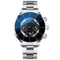 【Good-Love Store】Blue Ray Quartz Clock Geneva Mens Watches Male Clock Top Watch For Men Stainless Steel Watch Reloj Hombre New. 