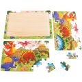 30 Pieces Wooden Jigsaw Puzzle Kids Cartoon Animal Vehicle Puzzles Games Baby Early Learning Educational Toys For Children. 