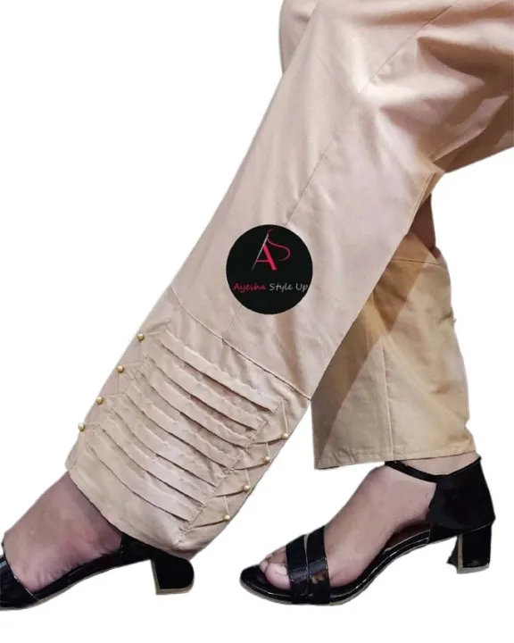Cotton%20Trousers%20for%20Women%20&%20Girls%20-%20Plain,%20Comfortable,%20Elastic%20Waist%20Cotton%20Trousers%20For%20Women%20Ladies%20Girls%20Stitched%20with%20Stylish%20Bottom%20Design%20-%20Image%206
