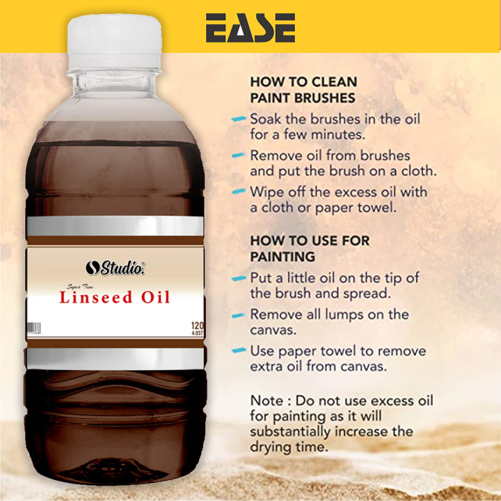 EASE%20Artist%20Purified%20Linseed%20Oil%20for%20Oil%20Color,%20100ml%20-%20Image%204