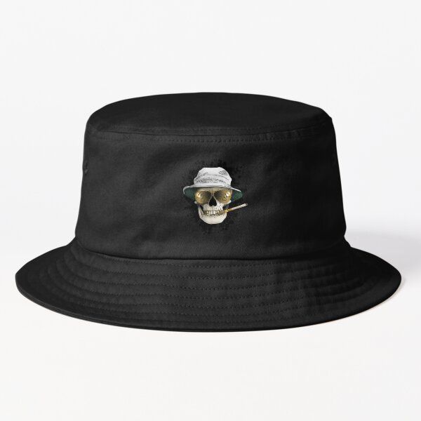 Hunter S Thompson Bucket Hat Bucket Hat Mens Casual Outdoor Caps Hip Hop Fish Solid Color Boys Women Sun Summer Fishermen Sport