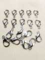 20mm 20 Locks Lobster Clasp For DIY Jewelry Crafts, Antique Gold, Silver End Clasps For Mini Purses, Bags, Necklaces, Bracelets, DIY Jewelry Findings, Fashionable Accessories Fastener Hooks. 