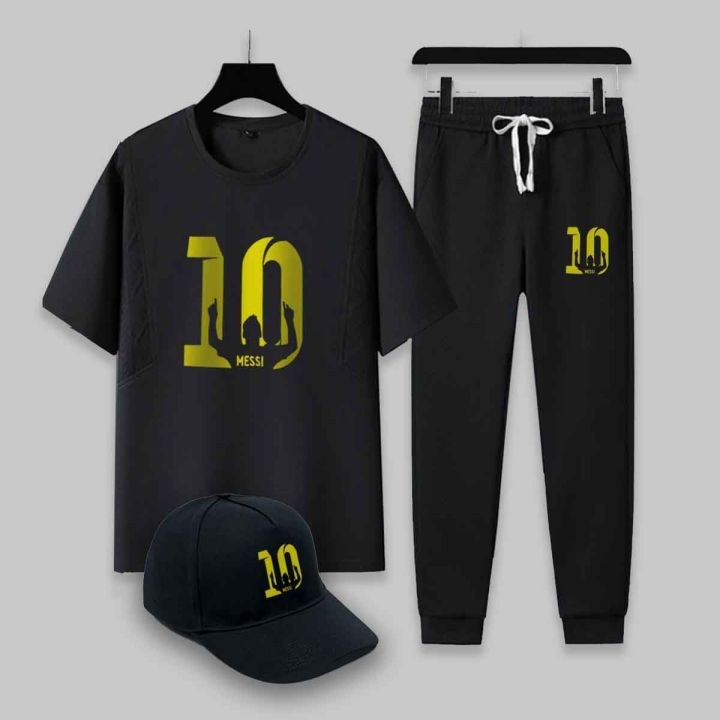 Messi Tracksuit With Cap For Football Goat Fans (3 in 1) Premium Quality