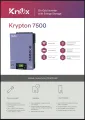 Knox Krypton 7500 Infini VIII 6KW 48V (PV Input 7500) Twin Model hybrid Solar inverter. 