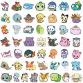 50pcs Kawaii Pokemon Cartoon Stationery Stickers for Luggage Handbook Scrapbooking DIY Decoration Waterproof Removable Sticker. 