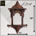 Ù„Ú©Ú‘ÛŒ Ú©Ø§ Ø³Ù†ÛØ±Ø§ ÛØ§ØªÚ¾ Ø³Û’ ØªÛŒØ§Ø± Ø´Ø¯Û Ú¯Ù„Ø§Ø¨ Ú©ÛŒ Ù„Ú©Ú‘ÛŒ Ú†ÛŒÙ†ÙˆÙ¹ÛŒ Ø¬Ú¾Ø±ÙˆÚ©Ø§ Ø¢Ø¦ÛŒÙ†Û ÙØ±ÛŒÙ…-38x20 Ø§Ù†Ú† (Ø¢Ø¦ÛŒÙ†Û Ø´Ø§Ù…Ù„ Ù†ÛÛŒÚº). 
