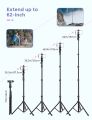 MPOW 62" Selfie Stick Tripod, Bluetooth Remote ,Lightweight, 360° Rotation 194AB. 