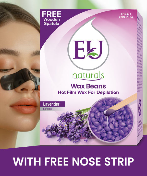 Eu Wax Beans Lavender 100 Grams With Free Nose Strip