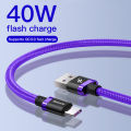 5A Supercharge USB Type C Cable for Huawei Mate 20 P20 Lite P30 Quick Charge 3.0 Cable for Xiaomi 9 8 Mobile Phone Cable. 