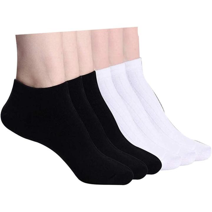 pack of 12 pairs- school socks for boys and girls, ankle socks, short socks, size 3 to 14  years, white and black, good quality good product,