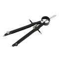 Geometry Set with Lock, Math and Precision Compass, Metal(black). 