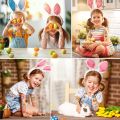 Fun Easter Fake Tattoo Child Sticker Easter Bunny Cartoon Tattoo Temporary Body Sticker Body Face Tattoo Decor for Party Arm Waterproof Body Stickers DIY Art Sticker. 