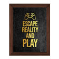 Gaming Photo Frame - Gaming Poster Picture Frame - Glass Front Gaming Picture Frame For Wall Decoration - 8x12" and 12x16" Inch Frame Size -Wall Hanging Frames For Home Decoration Look Amazing in Picture Gallery For Boy's Room. 