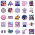 50Pcs Cartoon Anime Purple Style Girl Sticker Guitar Skateboard Graffiti Sticker. 