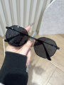 2025 Trendy Metal Frame Octagon Style Sun Glasses For Girls - Retro Polygon Gradient Mirror Sunscreen Sunglasses For Women. 