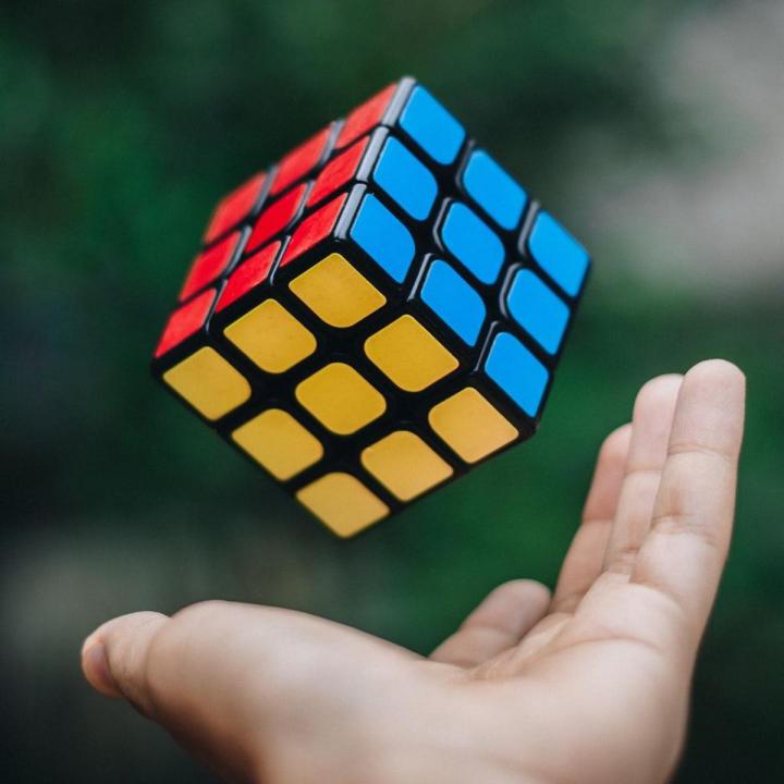Brain Teaser Puzzle Cube 3x3 Speed Cube with Smooth Turning, Stickerless Quality
