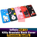 Infinix Hot 11 Back Cover Hello Kitty Braslate Chain Soft Hot 11 Case For Girls. 