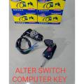 Honda Alter Switch (a) 70cc With Computer Key Fancy Flip Folding Key Handle lock and Start Switch Electric. 