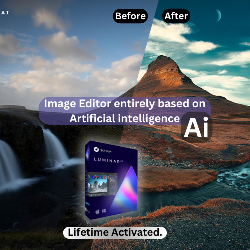 Skylum Luminar Al: A photo editing software program with a variety of features and effects .(Lifetime Activated)