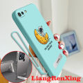 Casing oppo a1k OPPO A3S OPPO A12E phone case Softcase Liquid Silicone Protector Smooth shockproof Bumper Cover new design astronaut with holder aesthetic YTXJCB01. 