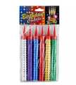 10 Packet 6 pcs per packet Sparking Candles / Birthday Candles - Size (12 cm). 