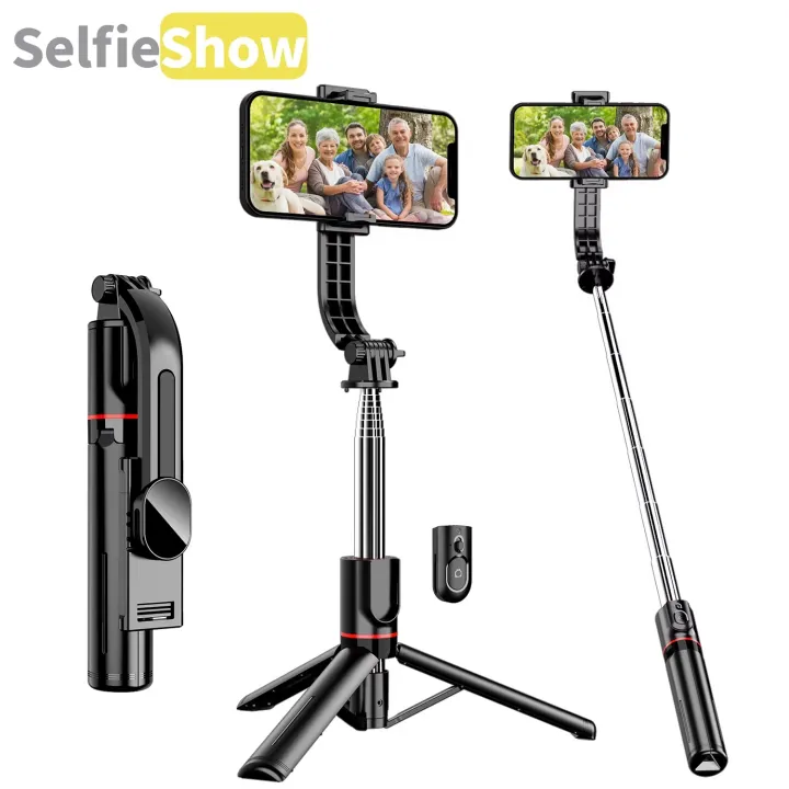 Professional%20L13%20Gimbal%20Stabilizer%20%20Foldable%20Selfie%20Stick%20Tripod%20for%20Steady%20Photos%20&%20Videos%20L13%20Smart%20Foldable%20Selfie%20Stick%20with%20Tripod%20Wireless%20Remote%20Control,%20Anti-Shake,%20and%20360%C2%B0%20Rotation%20-%20Image%203