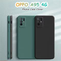 Original For OPPO A95 4G Silicone Full Cover Case Solid Color Phone Case Cover. 
