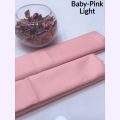 Shah Kamal Fabrics Katan Silk 2 Piece Unstitched Suit Plain Shirt & Trouser-New Design Trendy Party Wear-Baby Pink. 
