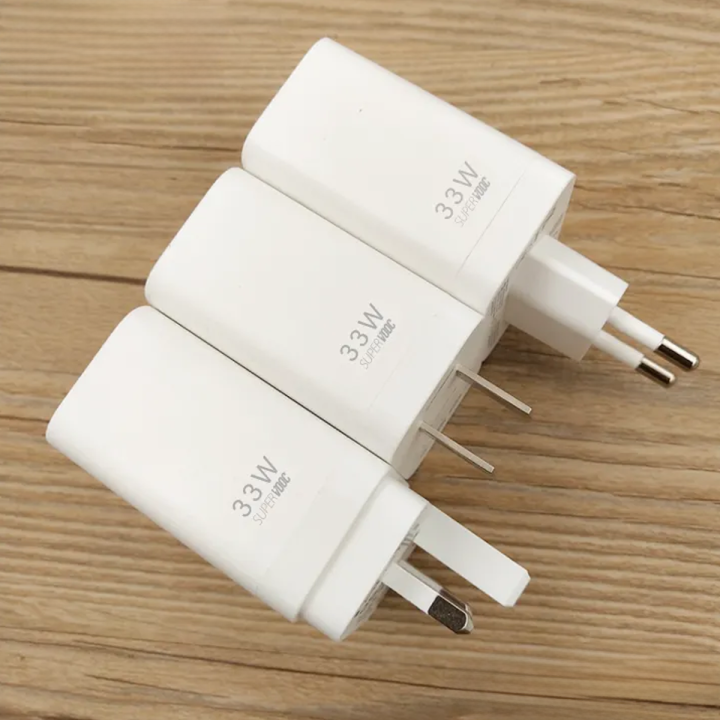 Oppo 33W Super Vooc Charger with Type C Cable, Fast Charging Adapter for Find N, A74, A95, F17, F19, F21 Pro, K10 and More Devices