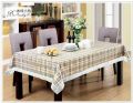 Rectangular Tablecloth 6 & 8 Seater with beautiful White Lace Spill-Proof Table Cloth in Washable Oil Proof anti-scalding PVC Vinyl Table Cover Decoration for Kitchen Dinning Table HZ EMPORIUM. 