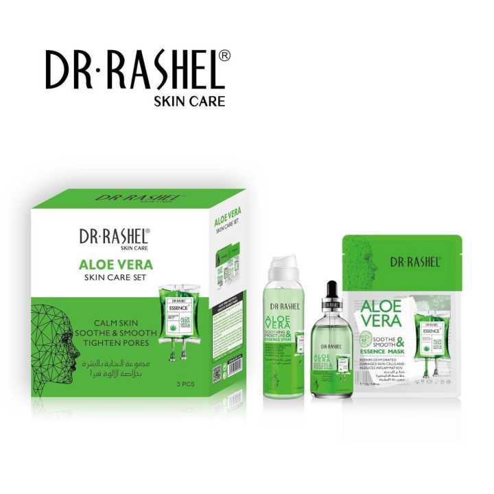 DR.Rashel 3 PCS Aloe Vera Soothing & Moisture Skin Care Set DRL-1746