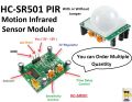 HC-SR501 PIR Human Motion Infrared Detector Sensor Module |  HC SR501 Switch for LED Lights & Alarm. 