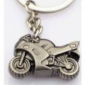 Stainless Steel Motor Bike Key chain For Boys - Silver. 