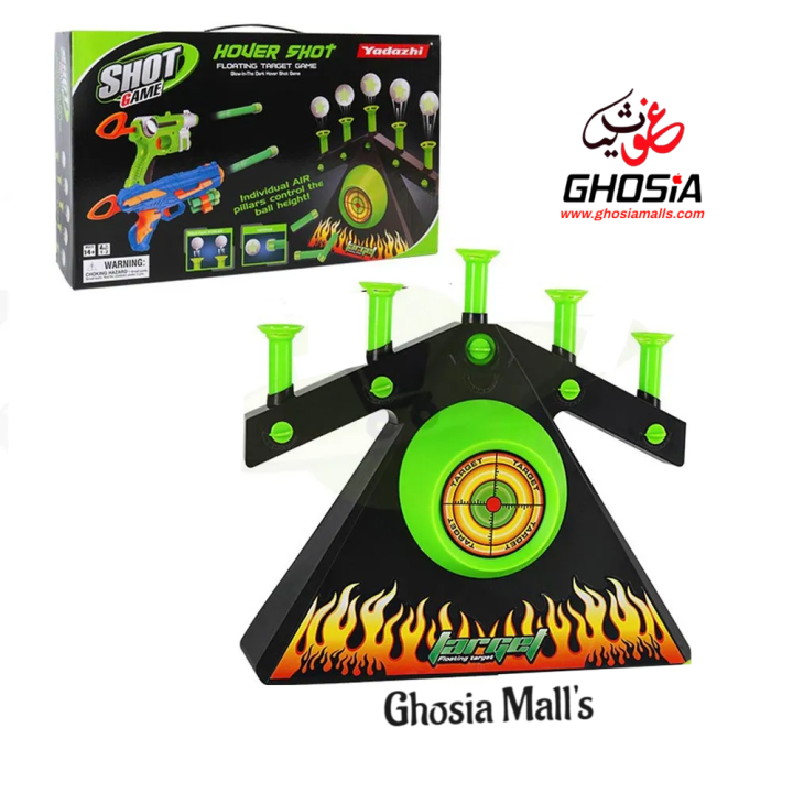 Floating Ball Hover Shoot Game Set For Kids-Glow in Dark Floating Shooting_Action_Toy Set-2320