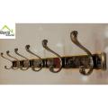 Six pins cloth hanger wall mounted in Aluminium. - KS. 