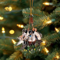 Modeow High-quality Duck Ornament Waterfowl Hunting Christmas Ornaments Set Duck Hunting Decor for Car Tree Festive Car Mirror Hanging Decoration Buyer's Favorite Rustic Hunting Ornament. 