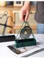 Mosquito Coil Stand Triangle Anti-scald Mosquito Coil Stand Wax Melt Burner Home Decoration Aromatherapy Burner. 