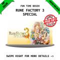 RUNE FACTORY 3 SPECIAL - Game for PC - with installation guide - GoogleDrive/MediaFire - QR Codes - PC Games. 