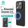 Nillkin CamShield Prop Magnetic Case for Xiaomi 14 Phone Cases Flip-Style Lens Protective Back Cover. 