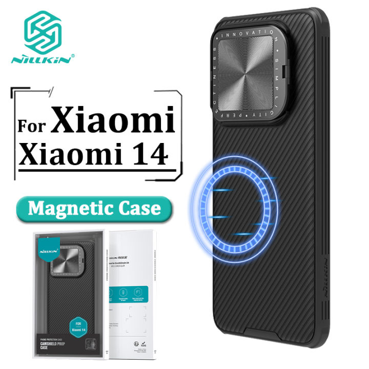 Nillkin CamShield Prop Magnetic Case for Xiaomi 14 Phone Cases Flip-Style Lens Protective Back Cover