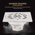 Thick Stainless Steel Anti-Odor Hotel Bathroom Shower Drain 100X100m. 