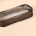 Soft Plastic Transparent Pencil Case Student Pvc Clear Pen Bag Transparent Bag. 