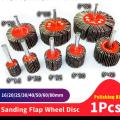 1pcs 16-80mm Sanding Flap Wheel Polishing Grinding Accessories Abrasive Disc 6mm Shank For Dremel Rotary Tool. 