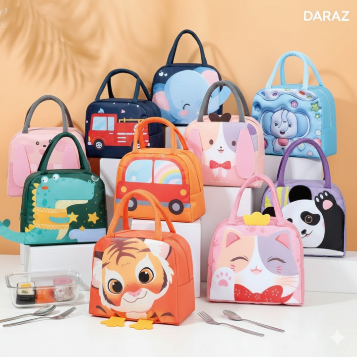 Lunch Bag Thermal Insulated Food Storage Tote with Thick Aluminum Foil Lining, Waterproof & Portable Lunch Box Bag for Office, School & Picnic