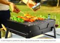 Charcoal Grill Barbecue Portable Grill, Stainless Steel Folding BBQ Grill Tabletop Outdoor Camping Picnic Burner/Barbecue Grill Portable Book Style. 