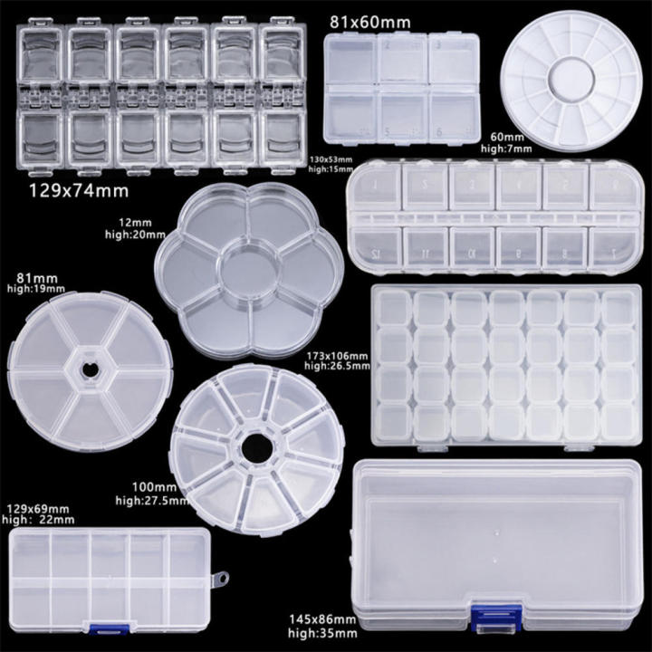 Adjustable%20Compartment%20Container%20For%20Beads%20Earring%20Box%20For%20Jewelry%20Rectangle%20Case%20Holder%20Transparent%20Plastic%20Storage%20Jewelry%20Box%20-%20Image%202