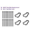 (20 Pack) Marker Pen Tips/Nibs for Remarkable 2 Stylus Pen Replacement Soft Nibs/Tips Black. 